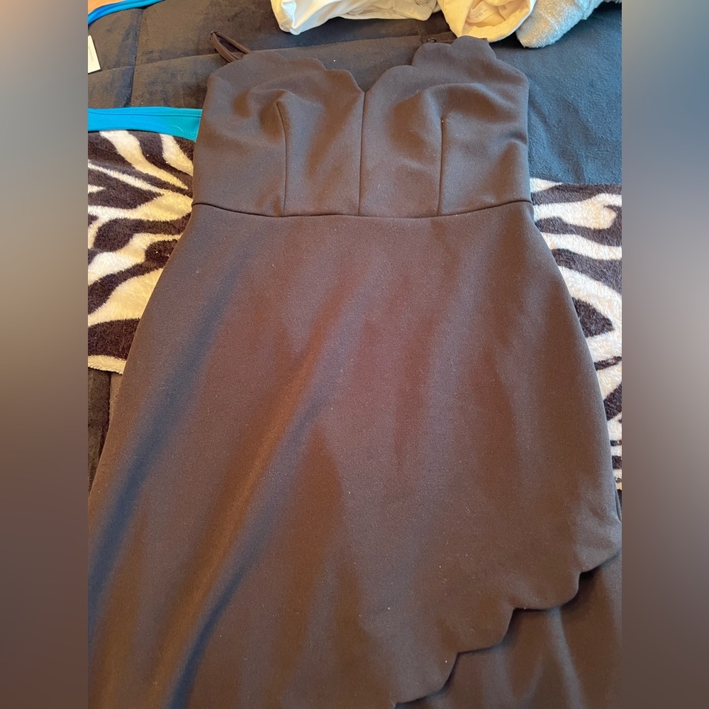 Black B- Darlin V-Neck Formal Dress
